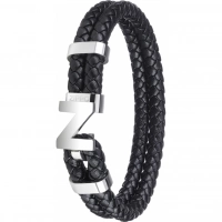 Браслет Zippo Steel Braided Leather Bracelet (20 см) купить в Череповце