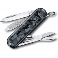 Нож перочинный Victorinox  Classic, сталь X55CrMo14, рукоять Cellidor®, синий камуфляж купить в Череповце