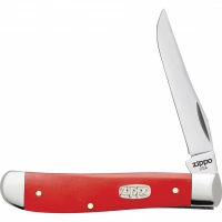 Нож перочинный ZIPPO Red Synthetic Mini Trapper, 89 мм, красный + ЗАЖИГАЛКА ZIPPO 207 купить в Череповце