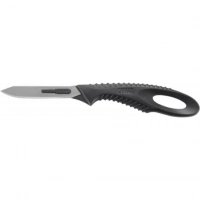 Нож с фиксированным клинком со сменными лезвиями CRKT P.D.K. (Precision Disposable Knife Kit) Black, сталь 420J2, рукоять пластик купить в Череповце