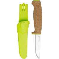 Нож с фиксированным лезвием Morakniv Floating Knife (S) Lime, сталь Sandvik 12C27, пробковая ручка купить в Череповце