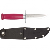 Нож с фиксированным лезвием Morakniv Scout 39 Safe Cerise, сталь Sandvik 12С27, рукоять береза, розовый купить в Череповце