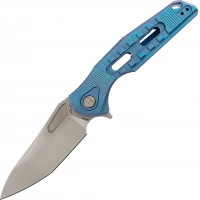 Нож складной Thor 3 Rikeknife, сталь M390, Blue Titanium купить в Череповце