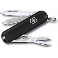 Нож Victorinox Classic SD Colors, Dark Illusion (0.6223.3G) чёрный, 7 функций 58мм купить в Череповце