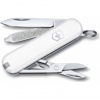 Нож Victorinox Classic SD Colors, Falling Snow (0.6223.7G) белый, 7 функций 58мм купить в Череповце