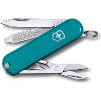 Нож Victorinox Classic SD Colors, Mountain Lake (0.6223.23G) бирюзовый, 7 функций 58мм купить в Череповце