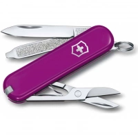 Нож Victorinox Classic SD Colors, Tasty Grape (0.6223.52G) пурпурный, 7 функций 58мм купить в Череповце