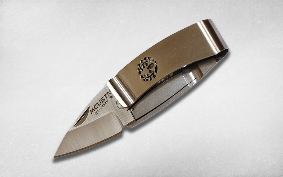 Нож-зажим для купюр складной Mcusta Pocket Clip