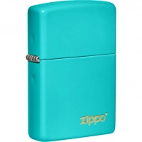 Зажигалка Classic Flat Turquoise ZIPPO Logo купить в Череповце