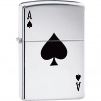 Зажигалка ZIPPO Armor™  Туз с покрытием High Polish Chrome купить в Череповце