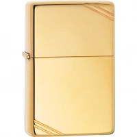 Зажигалка ZIPPO Vintage™ с покрытием High Polish Brass купить в Череповце